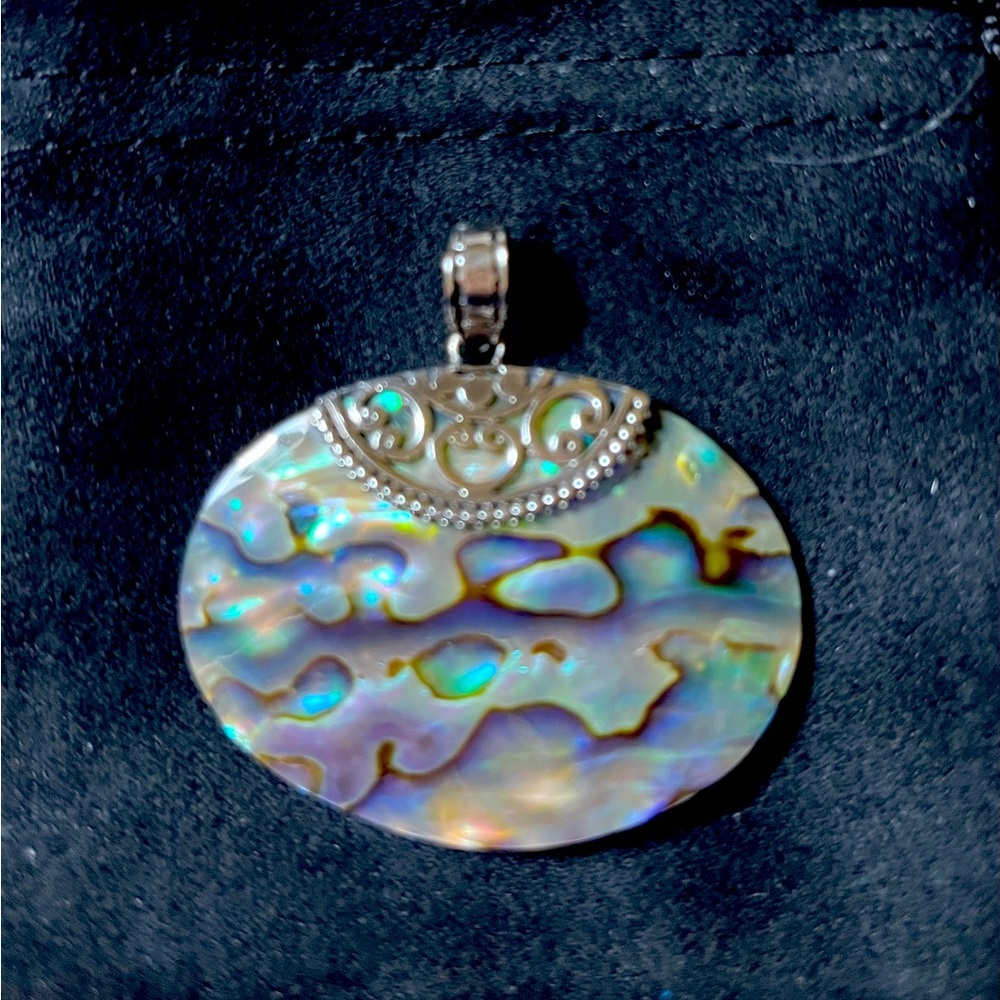 Abalone and Sterling Silver Pendant